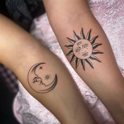 Sol E Lua Juntos Tatuagem - Tatuagem de sol e lua: 55 ideias que vão te encantar