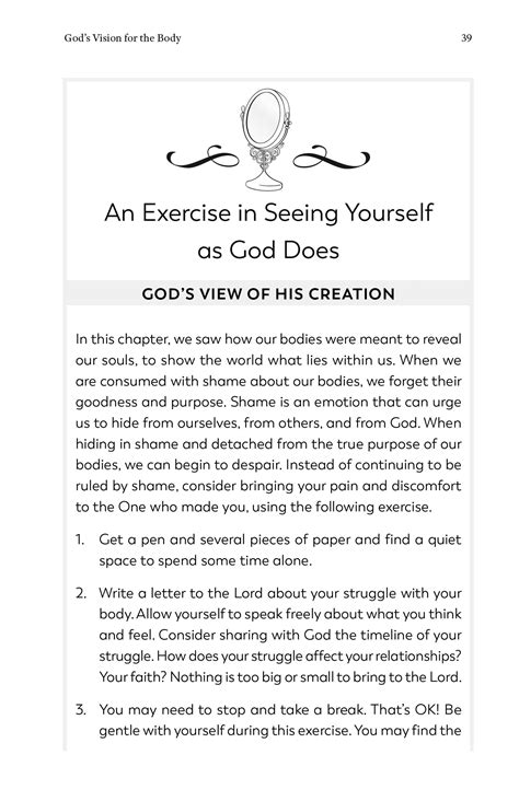 See Yourself as God Does: Understanding Holy Body Image Through Cathol