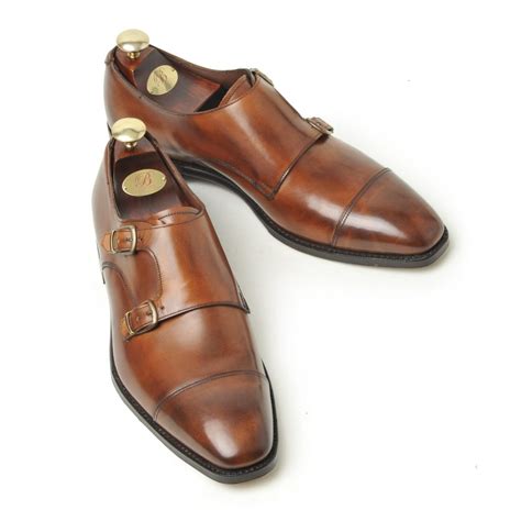 Men's Double Monk, Bodileys Markham Fine English Shoes Calf Leather ...