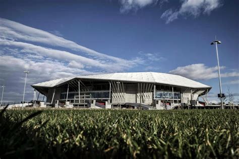 euro  stadium stade des lumieres mirror