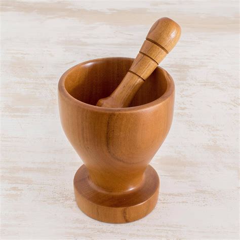 teak wood mortar  pestle savory blend mortar  pestle wood