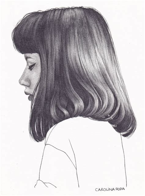 Short Hair Girl Drawing at PaintingValley.com | Explore collection of ...