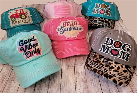 Distressed Baseball Caps - Etsy