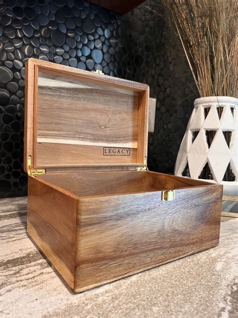 wooden storage box large  maria vitagliano blog