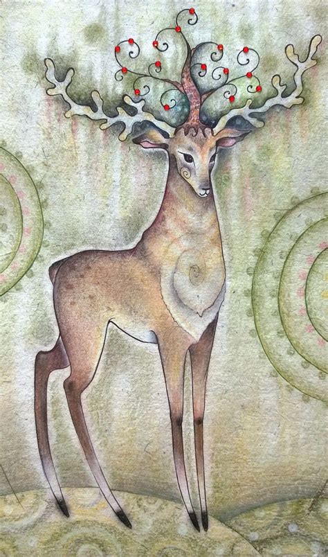 Pastel Painting | Картина пастелью "Необыкновенный олень" | Картины ...