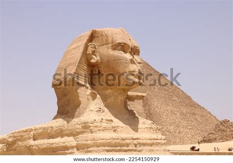 sphinx monument egypt cairo culture pharaoh stock photo