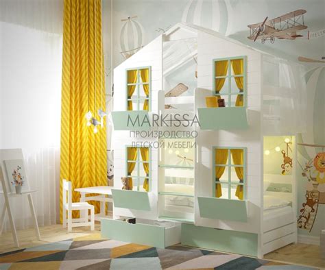 Детская двухъярусная кровать Вилла 4.0 от производителя MarKissA