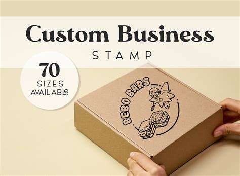 Custom Business Logo Stamp Large Custom Brand Stamp XXL Branding Stamp ...