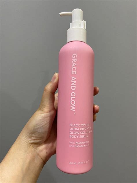 grace  glow black opium ultra bright glow solution body serum beauty personal care bath
