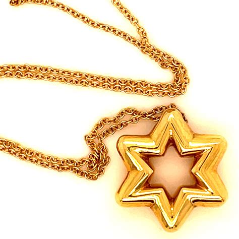 Tiffany and Co. Star of David Gold and Diamond For Sale at 1stDibs