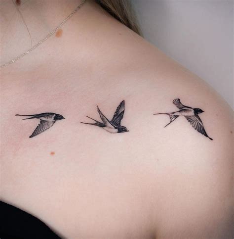 birds flying tattoos