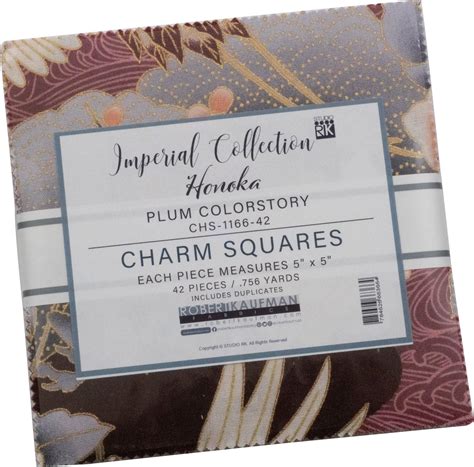 Amazon.com: Imperial Honoka Plum Charm Square 42 5-inch Squares Charm