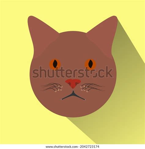 Cat Face Logo Design Vector Model Stock Vector (Royalty Free ...