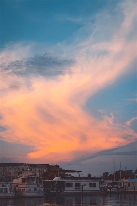 Boats on Dock During Sunset · Free Stock Photo