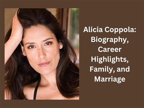 Alicia Coppola: Net Worth, Biography, Husband And Family