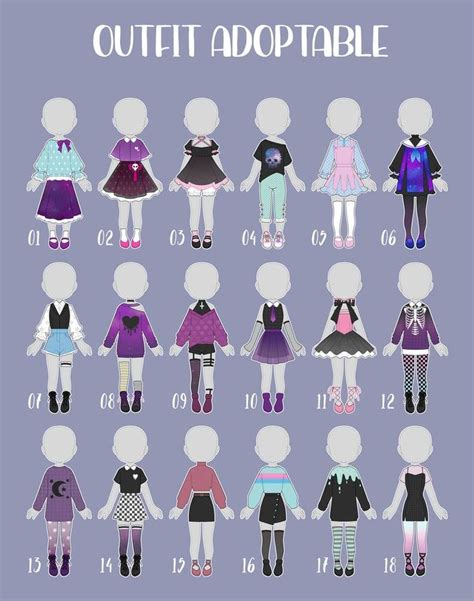 (OPEN 2/18) OUTFIT ADOPT 79 by Rosariy on DeviantArt | Drawing anime ...