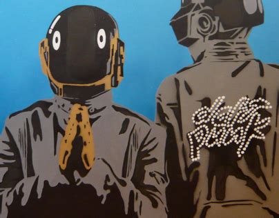 Daft Punk - Painting commission on Behance