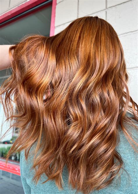 Natural Red Hair With Brown Lowlights