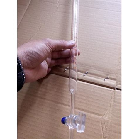 jual buret ml kran glass pyrex ready tahan panas buret  ml kab