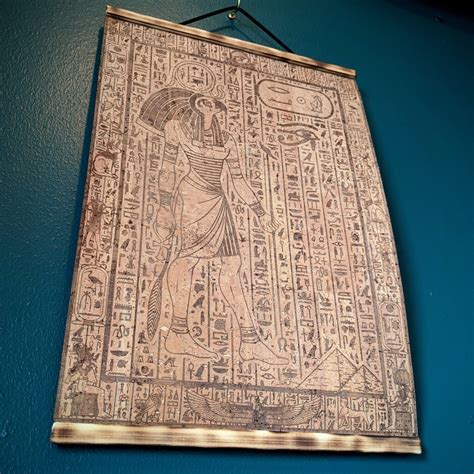 Egyptian Sun God Ra Ancient Egyptian Hieroglyphics Art With Eye of Ra ...