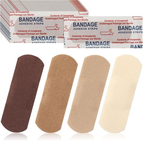 Amazon.com: 200 Count Skin Tone Bandages Flexible Fabric Adhesive