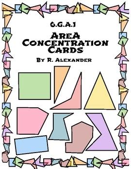 6.G.1 Area Concentration Game Cards by Mr Alexander | TpT