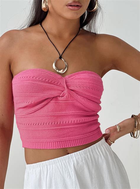 Caridi Knit Top Pink | Womens knit tops, Fashion inspo outfits, Knit top