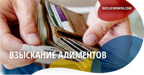 Взыскание алиментов - Розлучення онлайн