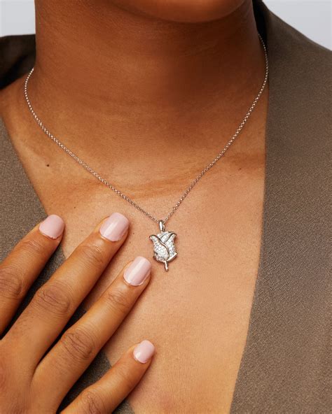 rose cut moissanite necklace 4