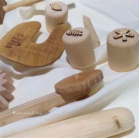 Wooden playdough tools set, Hobbies & Toys, Toys & Games on Carousell