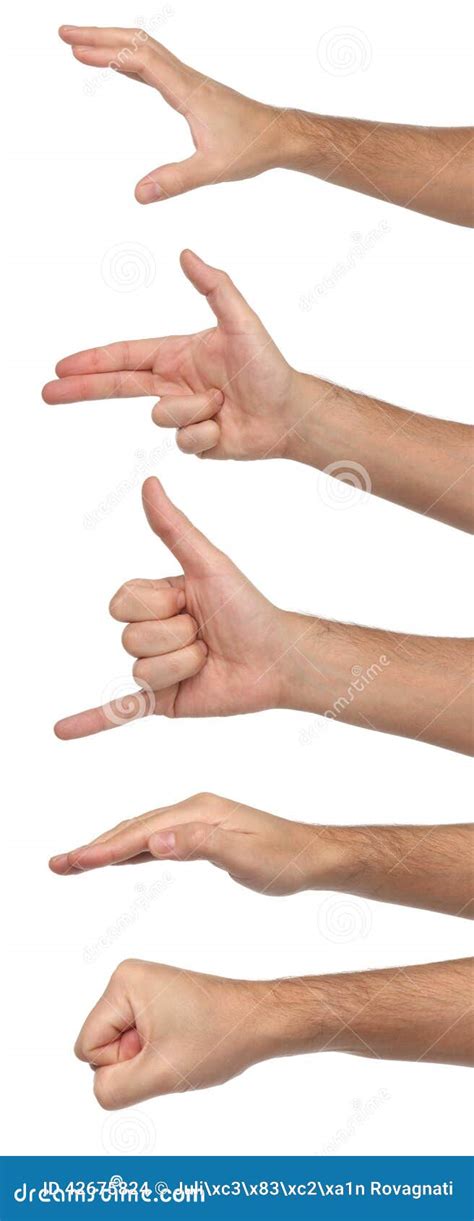 Hand Signs. Differents Sizes Royalty-Free Stock Image | CartoonDealer ...