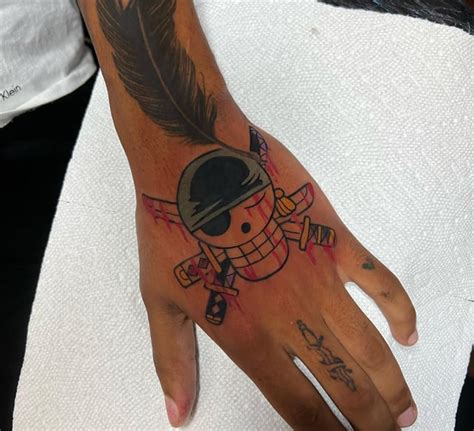 Zoro jolly roger tattoo :) : r/OnePiece