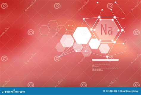 Sodium Sign and Template for Text. Vitamins and Minerals Stock Vector ...