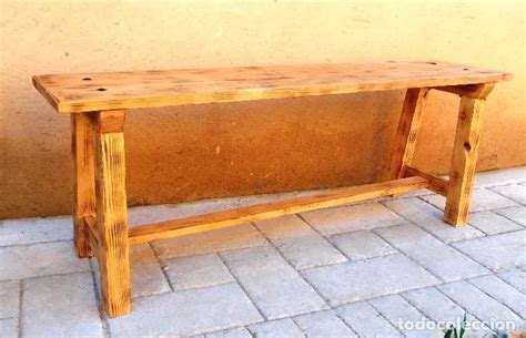 banco de madera rustico mueble , mide 135 cm de largo, ,,, mue365 ...