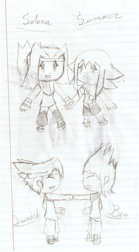 Solana, Summer, Lunick,and Ben by LoraTheHedgehog on DeviantArt