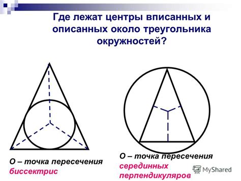 Презентация на тему: "А В С О А О А В С К М Р Вписанная и описанная ...