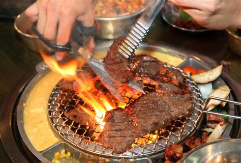baekjeong  hit la korean barbecue spot opens   bay area