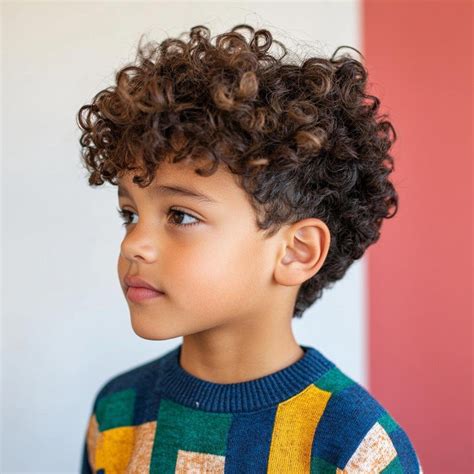 Corte Degradê Infantil Cabelo Cacheado