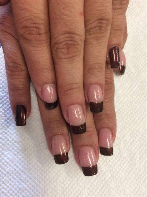 Fall French | Nail art, Nails, Fall