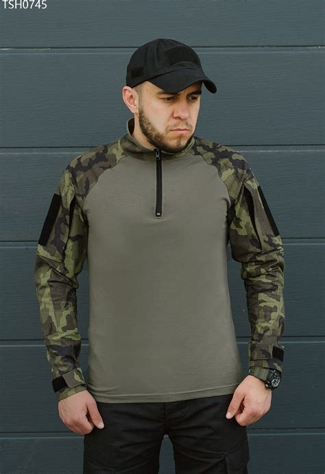 Тактична сорочка Staff khaki убакс хакі камуфляж з довгим рукавом з ...