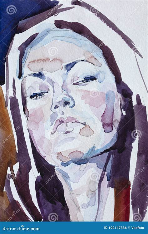 Human`s Figure, Watercolor Painting, Illustration Stock Illustration ...