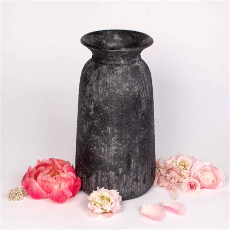 Vaza inalta Black Charcoal – Grase & Tepoase