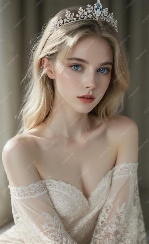 Premium Photo | A beautiful girl with blonde hair wearing a luxurious