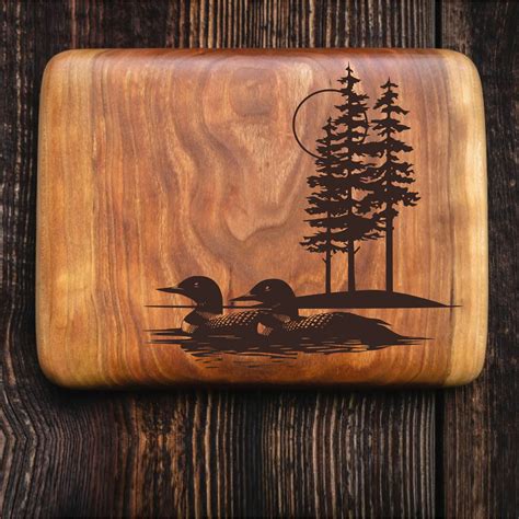 Lake Loons, Svg Png Jpg DXF Nature Wilderness Forest for DIY Laser