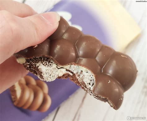 Шоколад молочный пористый Milka «Bubbles» с Бананово-Йогуртовой ...