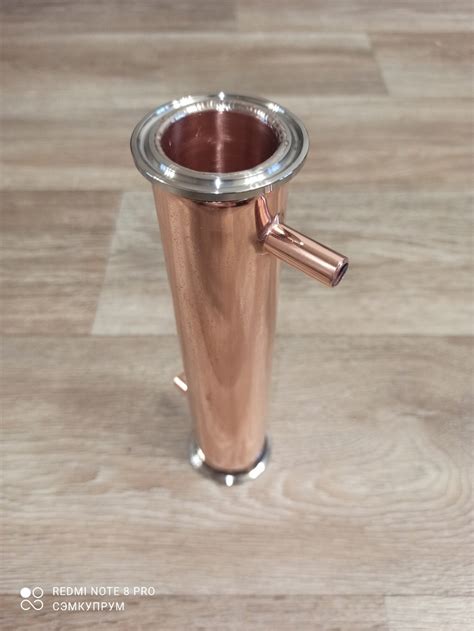 Дефлегматор медный 1,5″ кламп рубашечный 42*35 (300*310мм) Гладкие ...