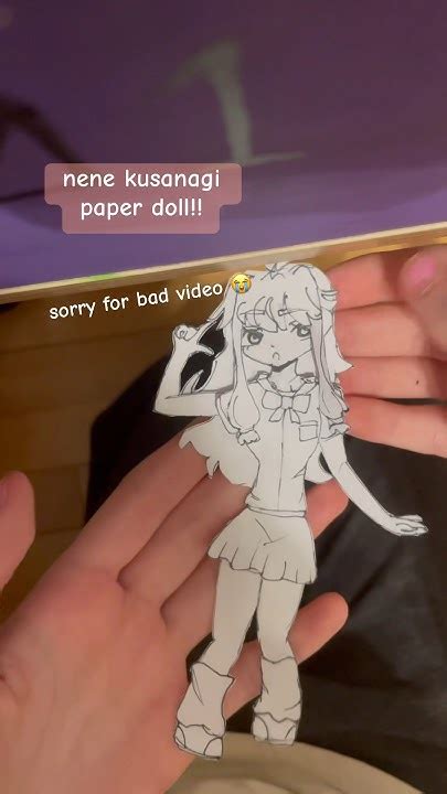 kusanagi nene paper doll!! #pjsekai #nenekusanagi #kusanaginene # ...
