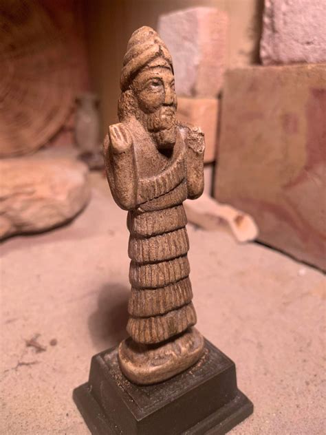 Sumerian statue replica. Lord Enki Statue.