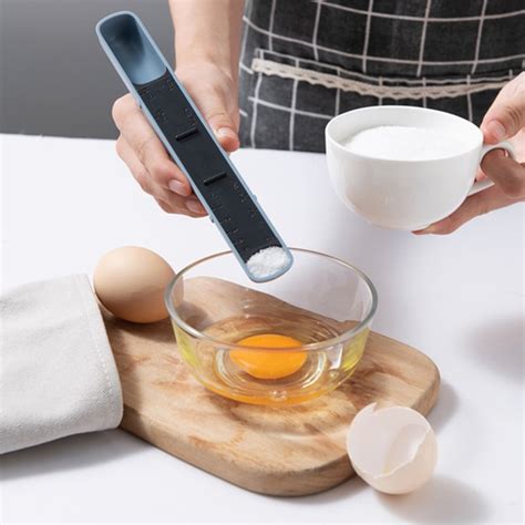 Adjustable Silicone Measuring Spoon | Graduated Grams Control for
