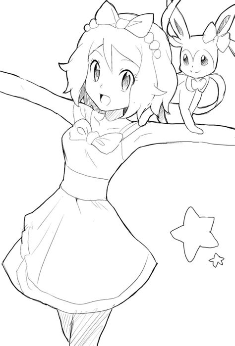 Serena Pokemon Xy Coloring Pages Coloring Pages